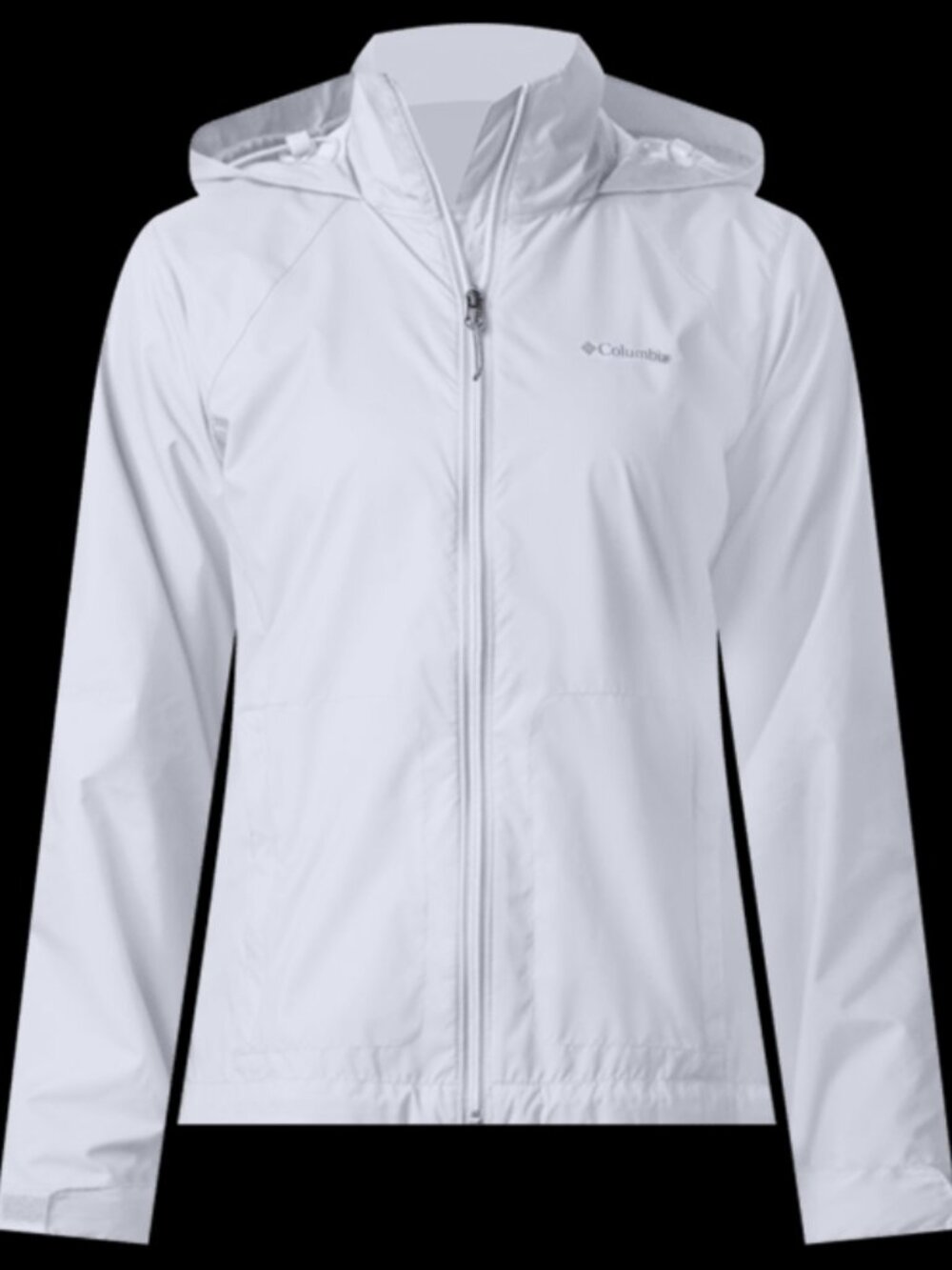 Columbia - White Switchback IV Hooded Packable Rain Jacket